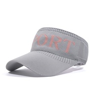 L4 - R75 Topi Golf Tennis Rajut Katun Elastis Import Letter SPORT Sun Visor Hat Import Topi Olahraga