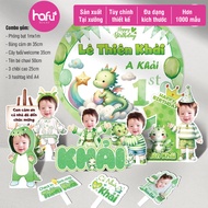 B12 - Birthday decoration Combo for BOYS born in the year of the Dragon (year of the Dragon) - Hafu 