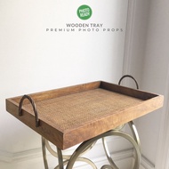 WOODEN TRAY - WOODEN Tray Photo Props Photo Props Photo Base Food Base Decoration WOODEN Tray Decora