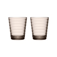 [Hieno] Iittala Aino Aalto Tumbler 22cl 2pc (Linen) | Finnish Design | Nordic Glassware | Aino Aalto