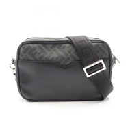 【二手】Fendi FENDI單肩斜背相機包 Zucca 7M0286 黑色 PVC 塗佈帆布皮革 FF 相機包 男士