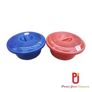 Plastic Round Basket Colander With Cap Cover/Basket/Bekas Simpan Barang/Bekas Telur/ Bekas Bawang/Bekas Bertutup