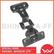 SPECIAL HINGE - 270 DEGREE OPEN SPOON HINGE