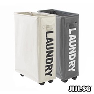 (JIJI.SG) ALDRICH Laundry Basket - Universal Wheel / Foldable / Space Savings / Storage / Laundry /