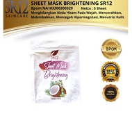 Sheet Mask SR12 Original Facial Mask/ Glowing Mask/ Facial Skin Helps Brighten Face BPOM Facial Whit