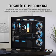 CORSAIR iCUE LINK 3500X RGB Tempered Glass Micro ATX , Black