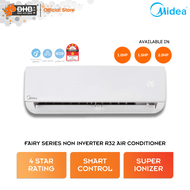 Midea Fairy Series Non Inverter R32 Wall Mounted Air Conditioner 1.0HP/1.5HP/2.0HP Smart Control 3 Star Rating Aircond MSMF-10CRN8/MSMF-13CRN8/MSMF-19CRN8 Penghawa Dingin