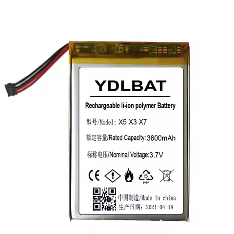 3.7V Battery for FIIO X5 X3 X7 I II Player New Li-po Polymer Rechargeable Accumulator Pack Replaceme