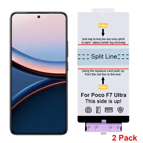 2Pcs HD Front Self-Healing Hydrogel Film for Xiaomi Pocophone F7 Pro Poco F7 Ultra Soft TPU Screen P