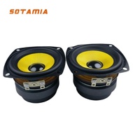 SOTAMIA 2Pcs 3 Inch Waterproof Speaker 4 Ohm 10W Audio Hifi Sound Music Loudspeaker Bookshelf DIY Po