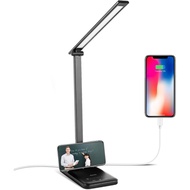 Semlos LED Desk Lamp, Eye-Caring Table Lamps with 5 Brightness Levels & 5 Lighting Modes, 45 Min Aut