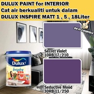 ICI DULUX INSPIRE INTERIOR MATT 18 Liter Secret Violet / Seductive Mood