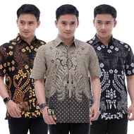 Men's Short Sleeve Batik Shirt - Men's Batik Shirt - Men's Jumbo Batik Shirt ML XL XXL 3XL 4XL 5XL