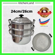 24cm 26cm Kukus lubang kecil /kukus nasi / pengukus / steampot Steamer