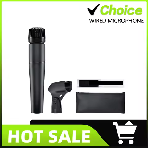 57 Dynamic Instrument Microphone Professional Quality and Versatility for Live Performances and Reco