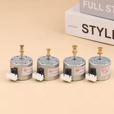 EG530SD-3F DC5-12V 3-Speed Metal Turntable Motor 33/45/78 RPM, 25mm Mounting Holes, Sleeve for Recor