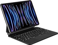 Ainoi Magic-Style Keyboard Case for iPad Pro 12.9 inch (2022 6th Gen/ 2021 5th Gen/ 2020 4th Gen/ 2018 3rd Gen), Wireless Bluetooth Keyboard with Trackpad, Backlit, Detachable Magnetic Slim Folio