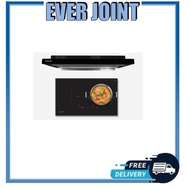 75cm 2 Zone Hybrid Hob with Slider MMIHB752CS + MMSI903OT Semi-integrated Hood with Oil Tray