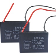 CBB61 Ceiling Fan Capacitor 2 Wire 5uf Compatible with 400/350/300/250VAC Fan Capacitor 50/60Hz CBB6
