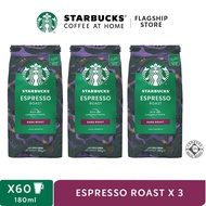 [Pack of 3] STARBUCKS® Espresso Roast Dark Roast Whole Bean Coffee