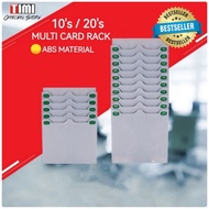 TIMI® Punch Card Holder丨Punch Card Rack | 10'slot 20slot Punch Card Holder *ABS Material