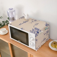 Cotton and Linen Microwave Oven Cover Oven Dust Cover Dust Cover for Electric Towel Oven/Microwave O