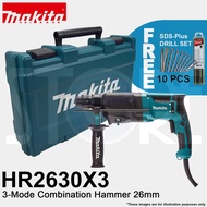 Makita HR2630X3 3-Mode Combination Hammer Drill 26mm