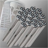 20 Pcs Galvanized Steel Conveyor Roller, Heavy-duty Conveyor Rollers Diameter 2.4in 2in 1.5in 1.3in 