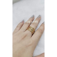 10k saudi gold ring w/deisgn-750