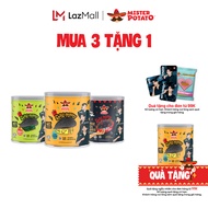 Combo 3 Khoai Tây Mister Potato Ghost Pepper 40g Mix Vị (Vị Rong biển Phô mai Buldak Truyền thống)