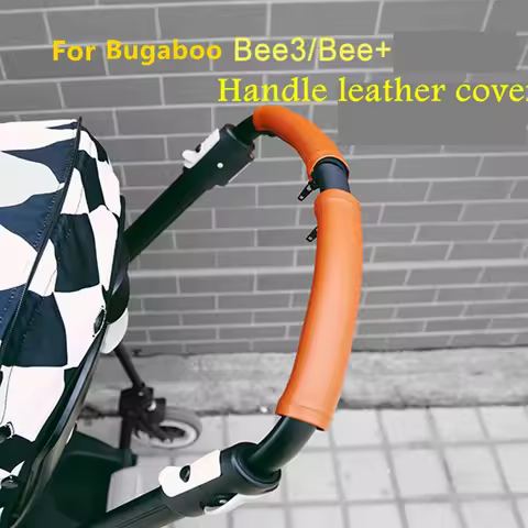 Baby Stroller Handle Leather Protective Case Cover Handrail For Bugaboo bee 5/bee 3 bee plus Bar Pra