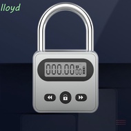 LLOYD Metal Timer Lock, LCD Display Multi Function Security Lock, Temporary Timer Padlock Waterproof
