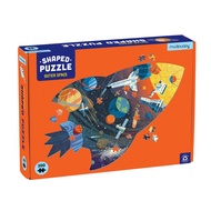 Mudpuppy Outer Space Shaped Scene Puzzle, 300 Pieces, 23”x16” – Ages 7+ - Features a Colorful Scene 