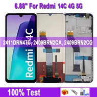 6.88Original LCD For Redmi 14C 4G 2411DRN47C 2409BRN2CA Display Screen Touch Panel Digitizer For Red