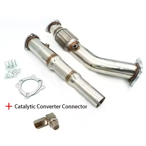 Exhaust Downpipe 3inch 76mm Turbo Down Pipe For 1999-2005 VW Golf GTI Jetta Beetle 1.8T MK4 304 Stai