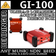 Behringer GI-100 Professional Battery/Phantom Powered DI-Box with Guitar Speaker Emulation / GI100