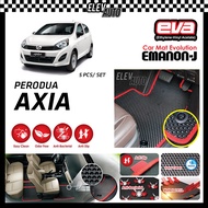 Perodua Axia EMANON-J Premium Car Mat Car Carpet (EVA) Red