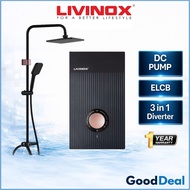 Livinox LWH-LS400-DC-RMB DC PUMP Water Heater with Rain Shower Head