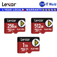 Itw | Lexar SD Card Memory Card PLAY PRO microSDXC Express Card (256GB | 512GB | 1TB)