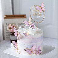 Arcylic Happy Birthday Best Wishes For You Butterfly Cake Topper