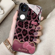Vivo V50 V40 Casing Vivo V40 Pro Casing Vivo V50 V40 Lite Casing Leopard Butterfly Liquid Glass Phon