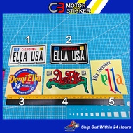 Ella USA Demi Ella Ella Sticker Cutting Overlapping Pantul Cahaya / R81