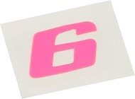 Toyo Mark Number 6 Pink Sticker