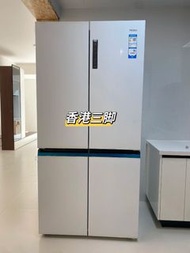 🔥全新家用四門雪櫃 大容量雙變頻無霜十字門雪櫃 嵌入式冰箱白的灰色 🔥