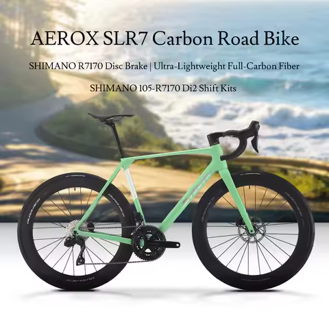 SAVA NEW AeroX SLR7 C60 Carbon Fiber Road Bike, 700C Adult DI2 Bike, with SHIMANO 105 Di2 R7170 Comp