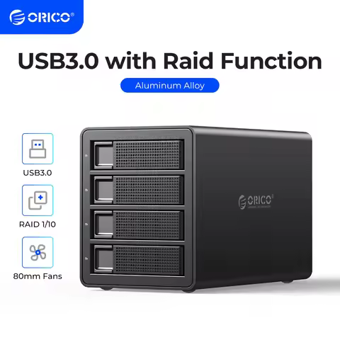 ORICO 35 Series 5 bay 3.5'' SATA to USB 3.0 HDD Docking Station With RAID 150W Power HDD Enclosure f