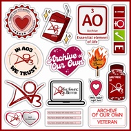 AO3 STICKERS ARCHIVE OF OUR OWN FANFIC WATERPROOF STICKERS