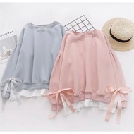 KOREAN SWEATER - OVERSIZE SWEATER - SERUNI SWEATER - FLEECE SWEATSHIRT - OVERSIZED SWEATER WOMAN