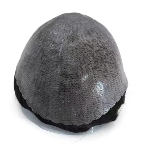 ISkin Hair Prosthesis Full PU 0.12-0.14cm With Knots Men Toupee Hairpiece Human Hair Wig 30mm Natura