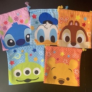 Cartoon Drawstring Pouch (W20 x H21 cm) Pooh Chip Dale Stitch Donald Disney
